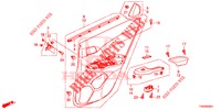 REAR DOOR LINING (4D)  for Honda CIVIC DIESEL 1.6 COMFORT EURO 6 5 Doors 6 speed manual 2015