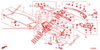 TAILGATE LINING/ REAR PANEL LINING (2D)  for Honda CIVIC DIESEL 1.6 COMFORT EURO 6 5 Doors 6 speed manual 2015