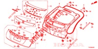 TAILGATE PANEL (2D)  for Honda CIVIC DIESEL 1.6 COMFORT EURO 6 5 Doors 6 speed manual 2015