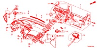 INSTRUMENT PANEL UPPER (LH) for Honda CIVIC DIESEL 1.6 LIFSTYLE 5 Doors 6 speed manual 2015