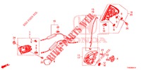 REAR DOOR LOCKS/OUTER HAN DLE  for Honda CIVIC DIESEL 1.6 LIFSTYLE EURO 6 5 Doors 6 speed manual 2015