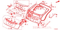 TAILGATE PANEL (2D)  for Honda CIVIC DIESEL 1.6 LIFSTYLE EURO 6 5 Doors 6 speed manual 2015