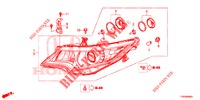 HEADLIGHT  for Honda CIVIC DIESEL 1.6 S 5 Doors 6 speed manual 2015