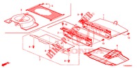 REAR FLOOR BOX  for Honda CIVIC DIESEL 1.6 S 5 Doors 6 speed manual 2015