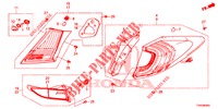 TAILLIGHT/LICENSE LIGHT (PGM FI)  for Honda CIVIC DIESEL 1.6 S 5 Doors 6 speed manual 2015