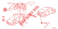 EMBLEMS/CAUTION LABELS  for Honda CIVIC DIESEL 1.6 S EURO 6 5 Doors 6 speed manual 2015