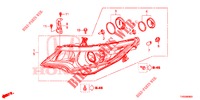 HEADLIGHT  for Honda CIVIC DIESEL 1.6 S EURO 6 5 Doors 6 speed manual 2015