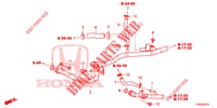 WATER HOSE/HEATER DUCT (DIESEL) for Honda CIVIC DIESEL 1.6 S EURO 6 5 Doors 6 speed manual 2015