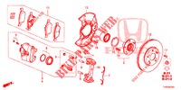 FRONT BRAKE  for Honda CIVIC 1.8 COMFORT 5 Doors 6 speed manual 2015