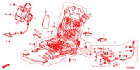 FRONT SEAT COMPONENTS (D.) (SIEGE REGLAGE MANUEL) for Honda CIVIC 1.8 COMFORT 5 Doors 6 speed manual 2015
