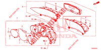 SPEEDOMETER  for Honda CIVIC 1.8 COMFORT 5 Doors 6 speed manual 2015