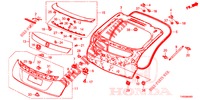 TAILGATE PANEL (2D)  for Honda CIVIC 1.8 COMFORT 5 Doors 6 speed manual 2015