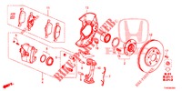 FRONT BRAKE  for Honda CIVIC 1.8 S 5 Doors 6 speed manual 2015