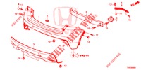 REAR BUMPER  for Honda CIVIC 1.8 S 5 Doors 6 speed manual 2015