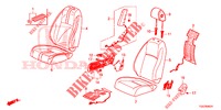 FRONT SEAT/SEATBELTS (D.) (LH) for Honda CIVIC 1.5 PRESTIGE 5 Doors 6 speed manual 2018