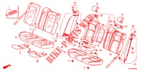 REAR SEAT/SEATBELT (2D)  for Honda CIVIC 1.5 PRESTIGE 5 Doors 6 speed manual 2018