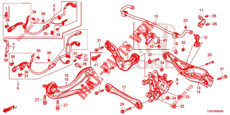 REAR KNUCKLE  for Honda CIVIC 1.5 SPORT NAVI 5 Doors 6 speed manual 2018