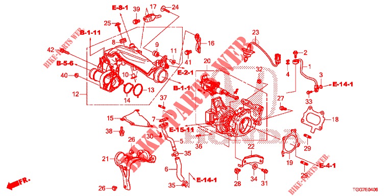 TURBOCHARGER (1.5L) for Honda CIVIC 1.5 SPORT NAVI 5 Doors 6 speed manual 2018