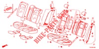REAR SEAT/SEATBELT (2D)  for Honda CIVIC 1.5 SPORT NAVI 5 Doors full automatic 2018