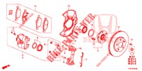 FRONT BRAKE  for Honda CIVIC DIESEL 2.2 EXCLUSIVE 5 Doors 6 speed manual 2013