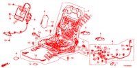 FRONT SEAT COMPONENTS (D.) (SIEGE REGLAGE MANUEL) for Honda CIVIC DIESEL 2.2 EXCLUSIVE 5 Doors 6 speed manual 2013
