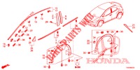 MOLDING/PROTECTOR  for Honda CIVIC DIESEL 2.2 EXCLUSIVE 5 Doors 6 speed manual 2013