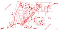 AIR CONDITIONER (FLEXIBLES/TUYAUX) (DIESEL) (LH) for Honda CIVIC DIESEL 1.6 COMFORT 5 Doors 6 speed manual 2016