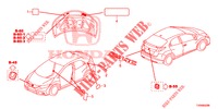 EMBLEMS/CAUTION LABELS  for Honda CIVIC DIESEL 1.6 COMFORT 5 Doors 6 speed manual 2016