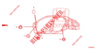 GROMMET (LATERAL) for Honda CIVIC DIESEL 1.6 ENTRY 5 Doors 6 speed manual 2018