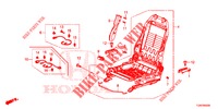 FRONT SEAT COMPONENTS (D.) (SIEGE REGLAGE MANUEL) (1) for Honda CIVIC DIESEL 1.6 MID 5 Doors 6 speed manual 2018