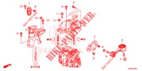 ENGINE MOUNTS (MT) for Honda CIVIC DIESEL 1.6 S 5 Doors 6 speed manual 2018