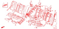 REAR SEAT/SEATBELT (2D)  for Honda CIVIC DIESEL 1.6 S 5 Doors 9 speed automatic 2018