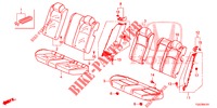 REAR SEAT/SEATBELT (TYPE R) for Honda CIVIC  TYPE R 5 Doors 6 speed manual 2019