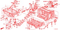 CYLINDER BLOCK/OIL PAN (2.4L) for Honda ACCORD 2.2 EXECUTIVE 4 Doors 6 speed manual 2012