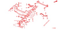 REAR BUMPER  for Honda ACCORD 2.0 EX 4 Doors 6 speed manual 2013