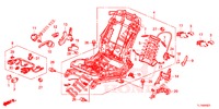FRONT SEAT COMPONENTS (D.) (HAUTEUR MANUELLE) for Honda ACCORD DIESEL 2.2 ES 4 Doors 5 speed automatic 2014