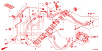 AIR CONDITIONER (FLEXIBLES/TUYAUX) (2.4L) (RH) for Honda ACCORD 2.4 S 4 Doors 6 speed manual 2014