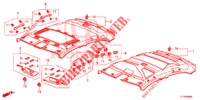 ROOF LINING  for Honda ACCORD 2.4 EXECUTIVE 4 Doors 6 speed manual 2015