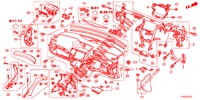 INSTRUMENT PANEL UPPER (RH) for Honda ACCORD TOURER DIESEL 2.2 S 5 Doors 6 speed manual 2013