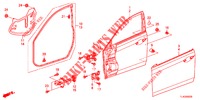 FRONT DOOR PANELS (2D)  for Honda ACCORD TOURER DIESEL 2.2 SH 5 Doors 6 speed manual 2013