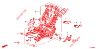 FRONT SEAT COMPONENTS (G.) (SIEGE REGLAGE MANUEL) for Honda ACCORD TOURER DIESEL 2.2 SH 5 Doors 6 speed manual 2013