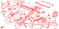 REAR SIDE LINING (2D)  for Honda ACCORD TOURER DIESEL 2.2 SH 5 Doors 6 speed manual 2013