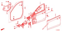 FRONT DOOR PANELS (2D)  for Honda ACCORD TOURER 2.4 EXECUTIVE 5 Doors 6 speed manual 2013