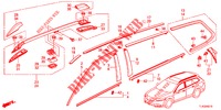 MOLDING/ROOF RAIL  for Honda ACCORD TOURER 2.4 EXECUTIVE 5 Doors 6 speed manual 2013