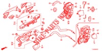 REAR DOOR LOCKS/OUTER HAN DLE  for Honda ACCORD TOURER 2.4 EXECUTIVE 5 Doors 6 speed manual 2013