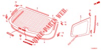REAR WINDSHIELD/QUARTER G LASS  for Honda ACCORD TOURER 2.4 EXECUTIVE 5 Doors 6 speed manual 2013