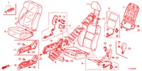 FRONT SEAT/SEATBELTS (D.) (RH) for Honda ACCORD TOURER DIESEL 2.2 SH 5 Doors 6 speed manual 2014