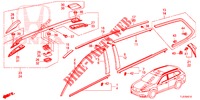 MOLDING/ROOF RAIL  for Honda ACCORD TOURER DIESEL 2.2 SH 5 Doors 6 speed manual 2014