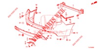 REAR BUMPER  for Honda ACCORD TOURER DIESEL 2.2 SH 5 Doors 6 speed manual 2014