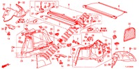 REAR SIDE LINING (2D)  for Honda ACCORD TOURER DIESEL 2.2 SH 5 Doors 6 speed manual 2014